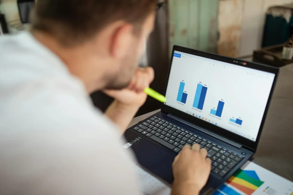 Business Growth Computer Screen