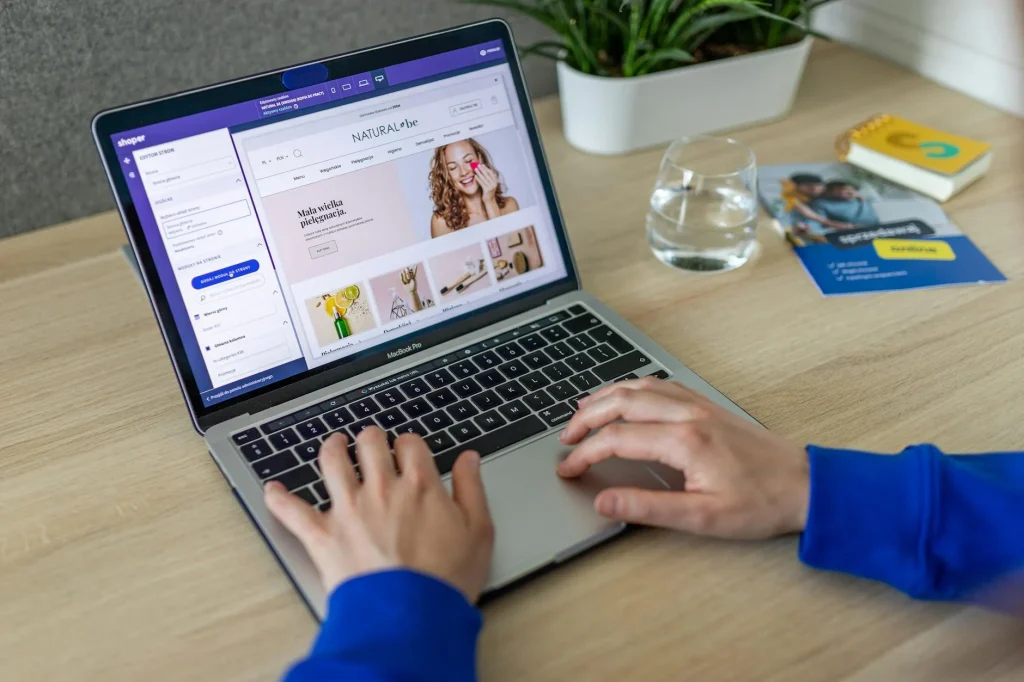 Business Website Laptop Display