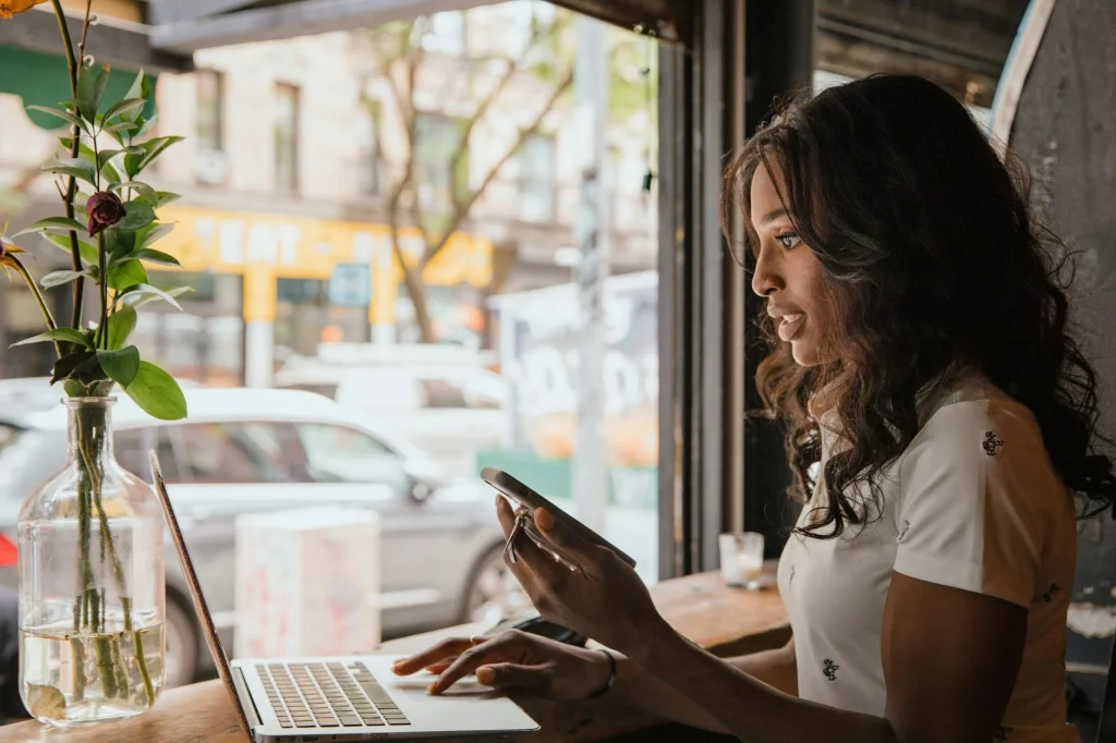Digital Presence Laptop Business Owner