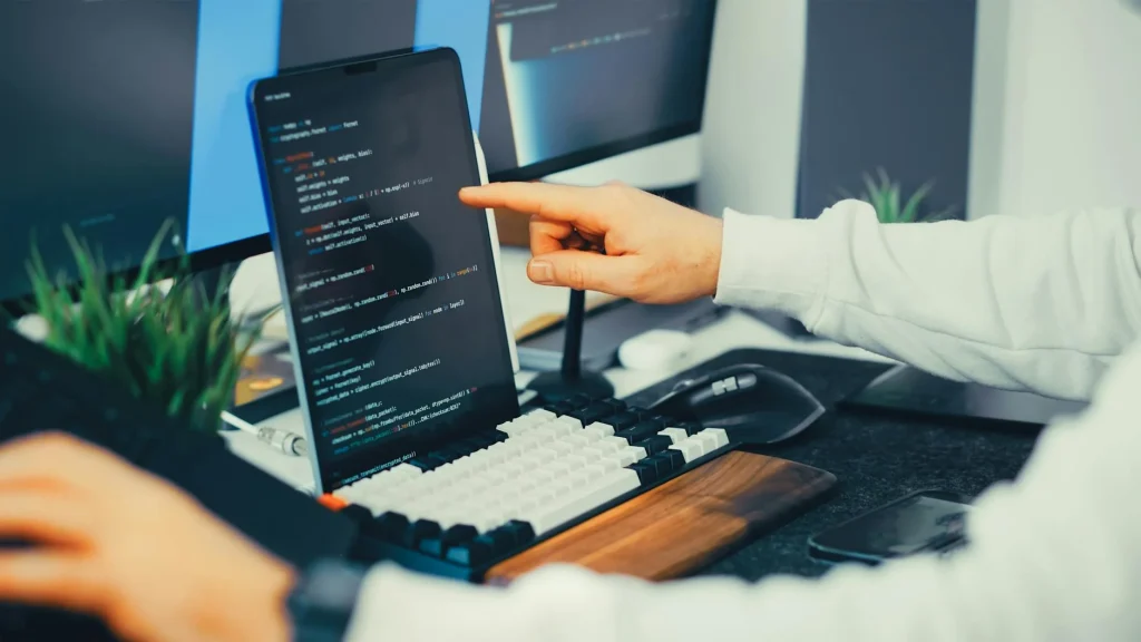 Web Developer Coding Laptop
