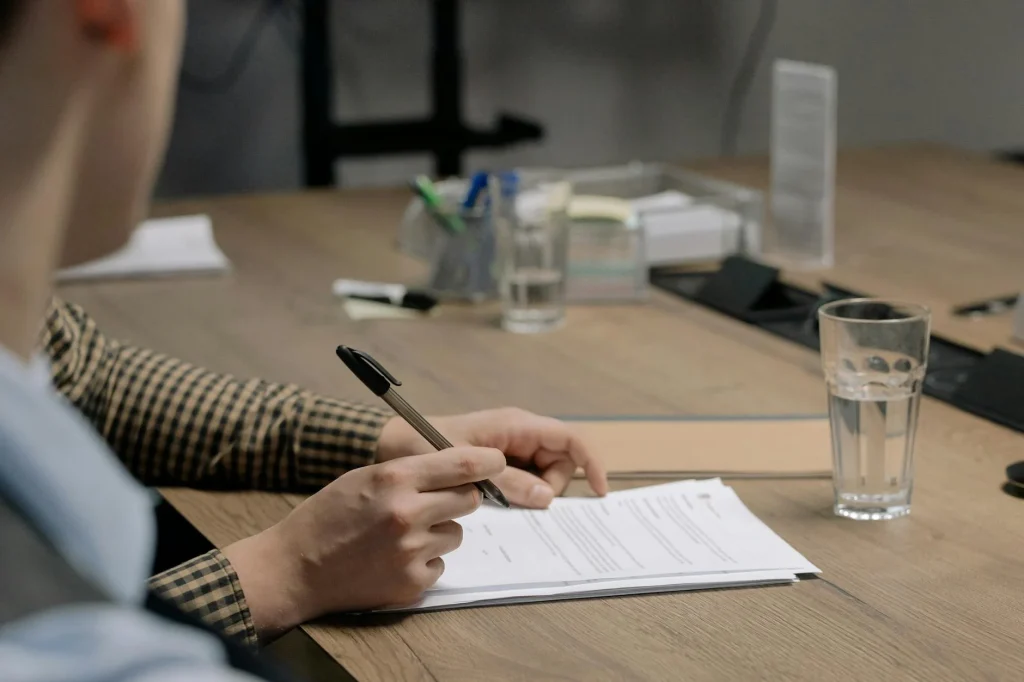 Web Developer Meeting Contract Signing
